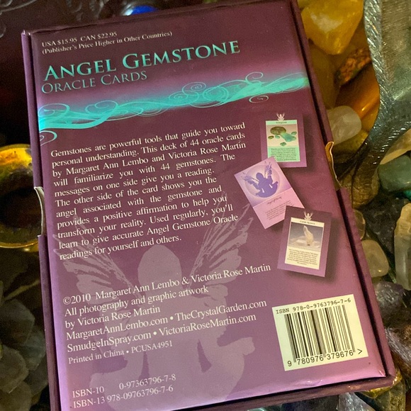 Angel Gemstone Oracle Cards by Margaret Ann Lembo & Victoria Rose Martin - Picture 8 of 8